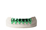 Colored Grillz (6-Piece Bottom Set) – Solid Silver with Color Finish