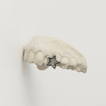Big Star - Large Star Grillz - 2 Teeth (Twin Cap) 925 Sterling Silver