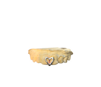 Silver Grillz - Luv Cap: Custom Heart cap grillz 925 Sterling Silver / Vermeil