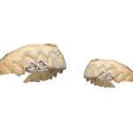 Twin Luv (Double Heart Design cap) silver w/ 18k Gold Vermeil