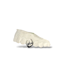 Abstract Fangs silver, 18k Gold Vermeil, Or Solid Gold
