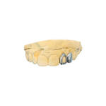 Twin Marseille (solid + open window cap) silver w/ 18k Gold Vermeil.