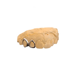 Twin cap- 10-18k Gold, 925 Silver or silver w/ 18k Gold Vermeil.